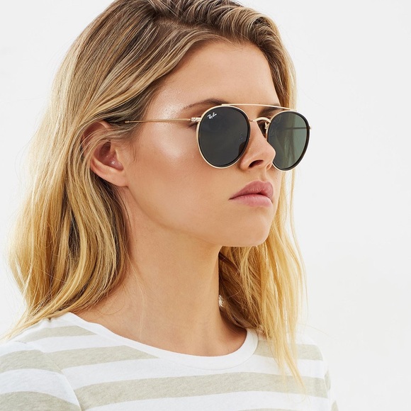 double bridge round ray bans